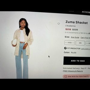 NWT- L’Academie Zuma Shacket